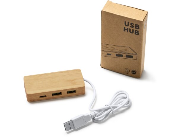 Puerto USB NEPTUNE Madera detalle 1