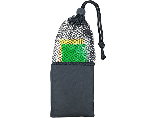 Set de bandas elásticas con logo en funda de poliéster unisex 75 g/m2 Emon Negro detalle 5