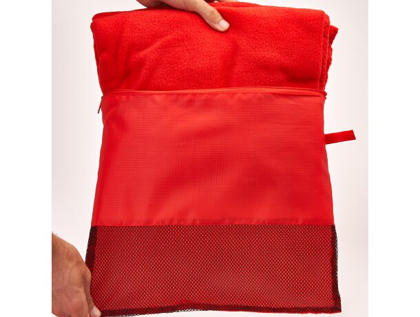 Manta para regalar tejido polar de poliéster 200 g/m2 Bering Negro detalle 1
