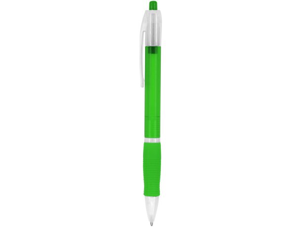 Bolígrafos originales con pulsador translúcido y tinta azul Ontario Verde helecho detalle 15