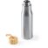 Botellas de acero baratas con tapón de bambú Sotos 600 ml Plata detalle 1