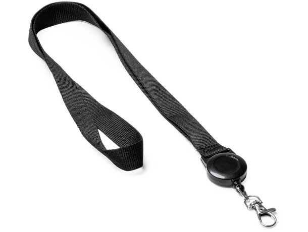 Lanyard accesorio extensible poliéster Sumba Blanco detalle 4