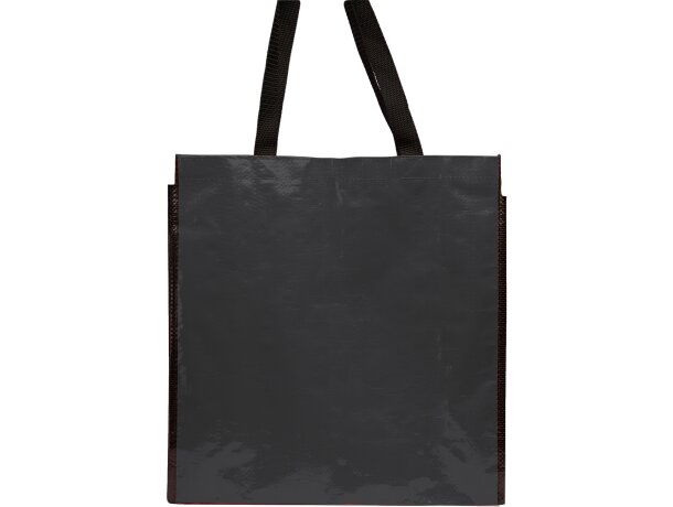 Bolsa para la compra barata polipropileno laminado brillante Coast Negro detalle 6