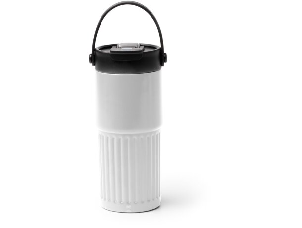 Vaso Tumbat acero inoxidable reciclado 600ml con pajita Blanco detalle 3