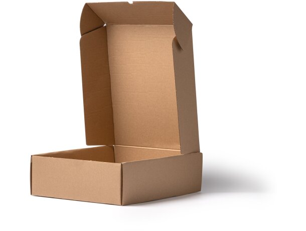 Caja regalo grande Dora en cartón reciclado corrugado crudo Crudo detalle 2