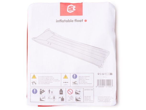Colchoneta inflable Pembra de PVC para adulto Blanco detalle 2