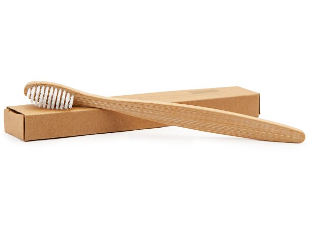 Cepillo bambú Fresh con cerdas suaves y estuche kraft ecológico Bambu detalle 3