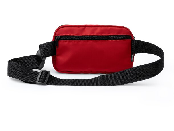 Bandolera riñonera Avalon en nylon reciclado repelente al agua Negro detalle 2