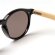 Gafas de sol Colton con lentes espejo y patillas bambú protección UV400 Crudo detalle 3