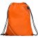 Mochila de cuerdas personalizada poliéster 210D 60 g/m2 Cuanca Naranja