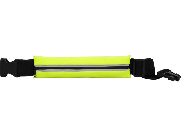 Cinturón deportivo personalizado poliéster unisex 72 Marathon Amarillo fluor/negro detalle 8