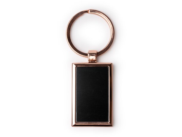 Llavero Belsan rectangular metal recubrimiento cobre Rectangular detalle 2