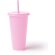 Vaso Baky con pajita en PP reciclado 710 ml Rosa