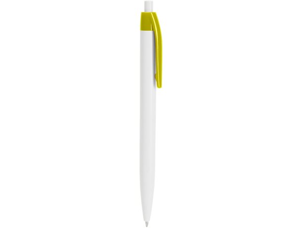 Bolígrafo con nombre con pulsador unisex plástico tinta azul Amarillo detalle 7