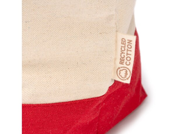 Bolsa de playa Paty con asas reforzadas algodón reciclado Negro detalle 2