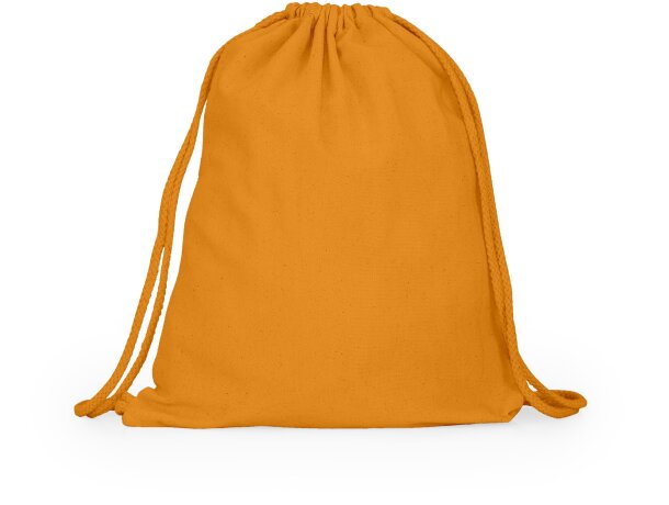 Mochila de cuerdas para publicidad algodón Adare Naranja detalle 8