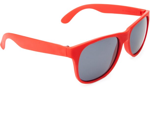 Gafas de sol serigrafiadas con montura en acabado mate y uv400 en pp Ariel Blanco detalle 3