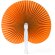 Abanico plegable Kaori personalizable para eventos y fiestas Naranja