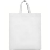 Bolsa polipropileno personalizada no tejido 100g/m² fuelle lateral amarilla