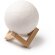 Altavoz Moon bluetooth blanco con luz LED madera