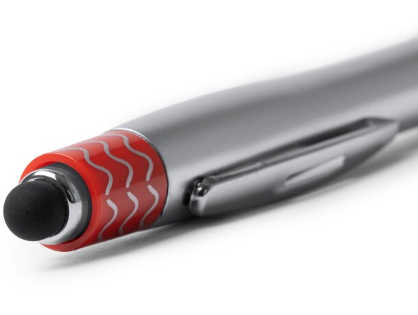 Bolígrafo antiestrés Fidget con spinner y puntero táctil Negro detalle 3