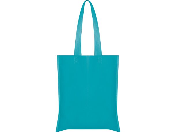 Bolsa tejido no tejido polipropileno sin fuelle 80 g/m2 Aguamarina detalle 16