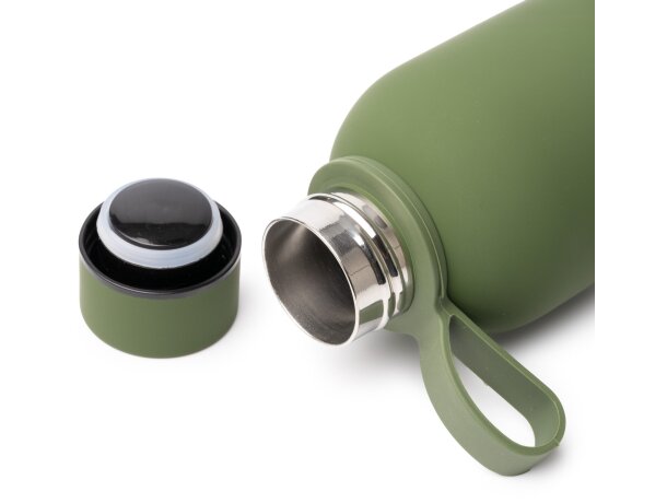 Bidón Sivas de acero inoxidable reciclado 500ml con asa Blanco detalle 1