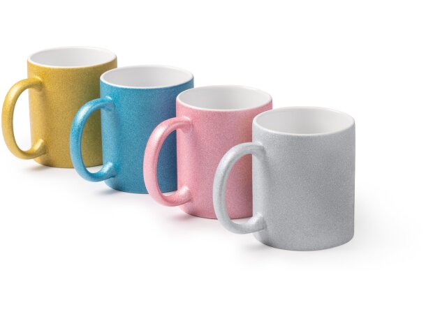 Taza de cerámica Fiona con efecto purpurina brillante 350ml Royal claro detalle 6