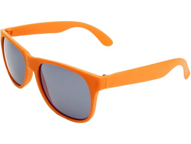 Gafas de sol serigrafiadas con montura en acabado mate y uv400 en pp Ariel Naranja detalle 12
