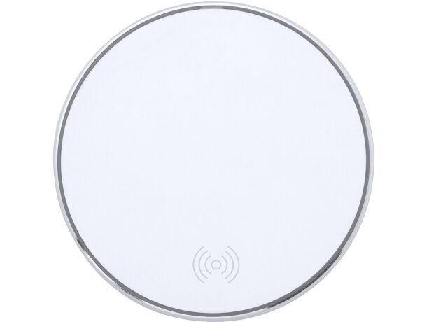 Cargador inalámbrico Falcon 10W aluminio y bambú con luz LED Bambu detalle 7