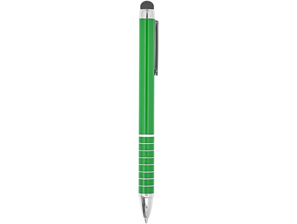 Bolígrafo metálico de aluminio puntero táctil tinta azul Verde helecho detalle 12
