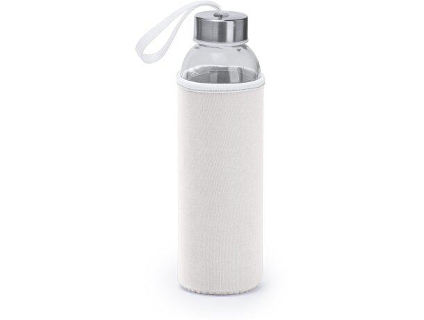 Bidón Camu cristal 500ml funda neopreno tapón acero publicidad Rojo detalle 20