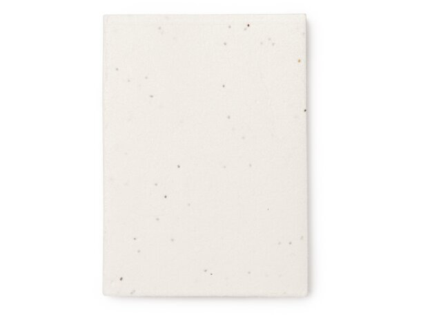 Bloc Garo Natural reciclado con cubiertas semillas plantables Crudo detalle 4