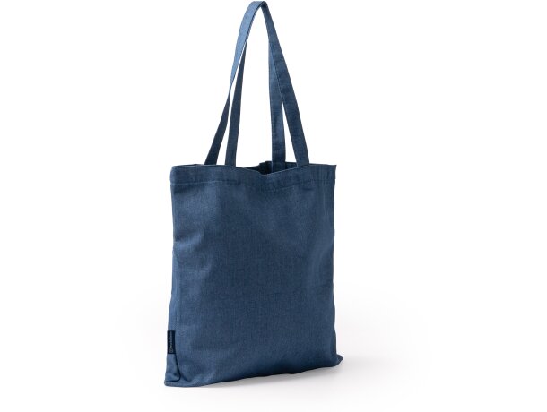 Bolsa ecológica tejido vaquero asas largas Vaquero detalle 2