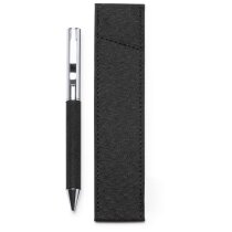 Bolígrafo Braman azul con funda y logo RPET