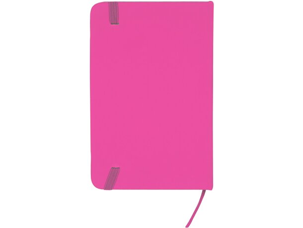 Bloc de notas A6 con tapa rígida polipiel Coral Fucsia detalle 17