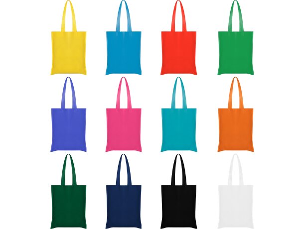 Bolsa tejido no tejido polipropileno sin fuelle 80 g/m2 Blanco detalle 1