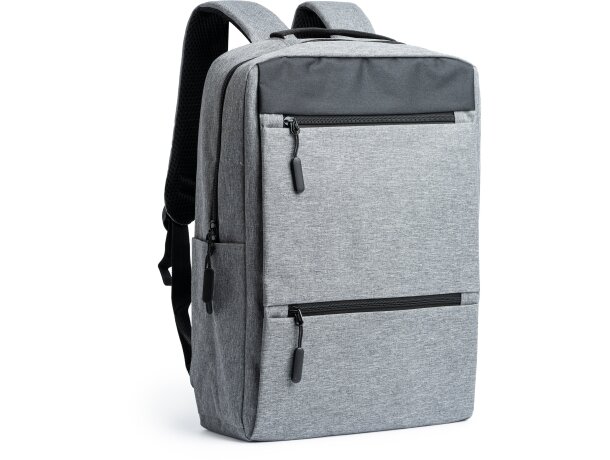 Mochila para profesores con logo Narvik poliéster 300D con salida USB Negro detalle 5