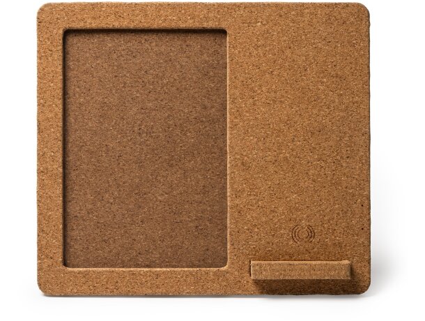 Kevex cargador inalámbrico corcho portafotos 10W marco fotos Crudo detalle 4