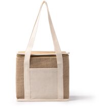 Bolsas térmicas con bolsillo frontall y asas de transporte yute