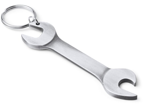 Llavero Asgar plata con abridor integrado Plata detalle 3