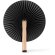 Abanico plegable Tao de madera natural personalizable Negro