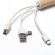 Cable cargador 4 en 1 bambú y fibra de trigo POMBO NATURAL Crudo detalle 1