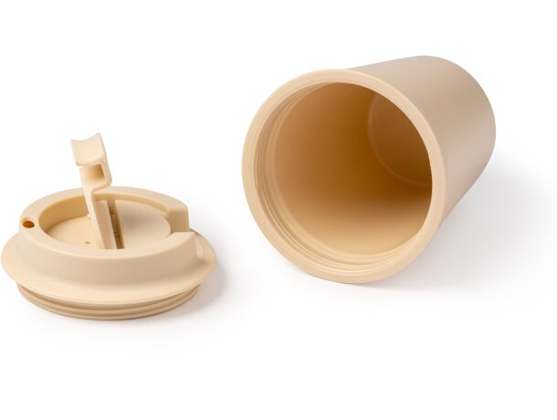 Vaso Oklan 300ml con tapa de rosca y boquilla ergonómica Blanco detalle 2