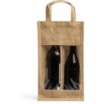 Bolsa yute Grace con logo impreso y ventana