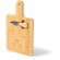 Tabla de cortar Brie bambú con cuchillo acero inoxidable Bambu detalle 1