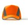 Gorra de béisbol barata poliéster Balder Naranja fluor
