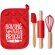 Set cocina Ginger con rodillo y espátula navideña