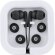 Auriculares con conexion jack 3.5 de plástico Aoki Negro