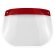 Máscara facial Cohn de PET antivaho con ajuste acolchado Rojo